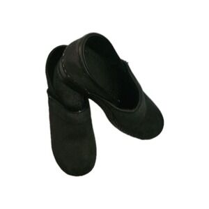 Dansko Womens Professional Clogs US 4.5-5/EU 35 Black Suede Like Comfort Nursing